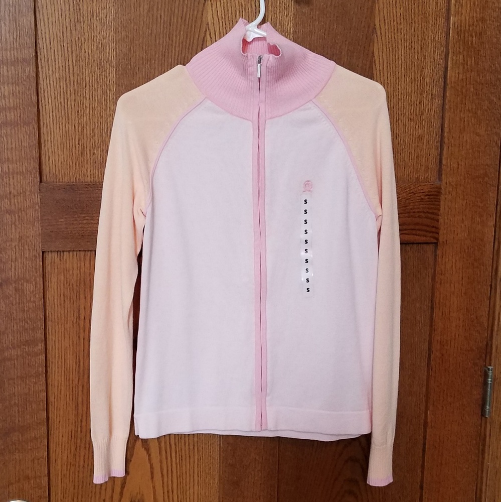 NWT Tommy Hilfiger zip down cardigan.  Size small